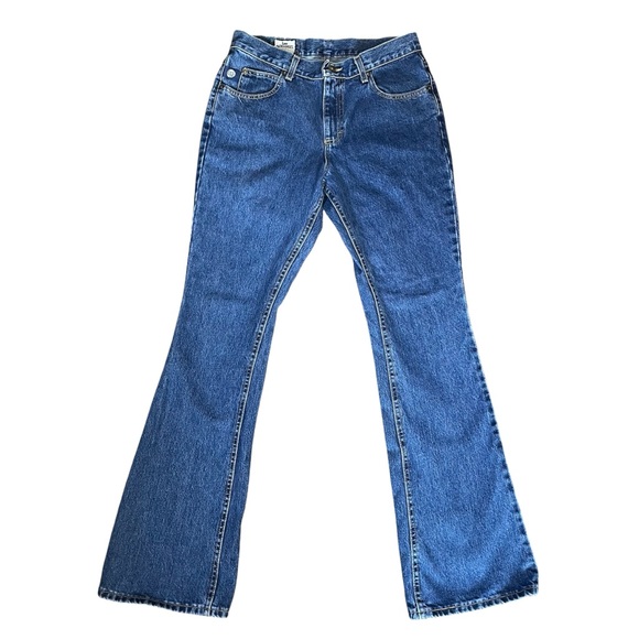 LEE Dungarees low rise boot cut vintage jeans 11 Long - Picture 1 of 8